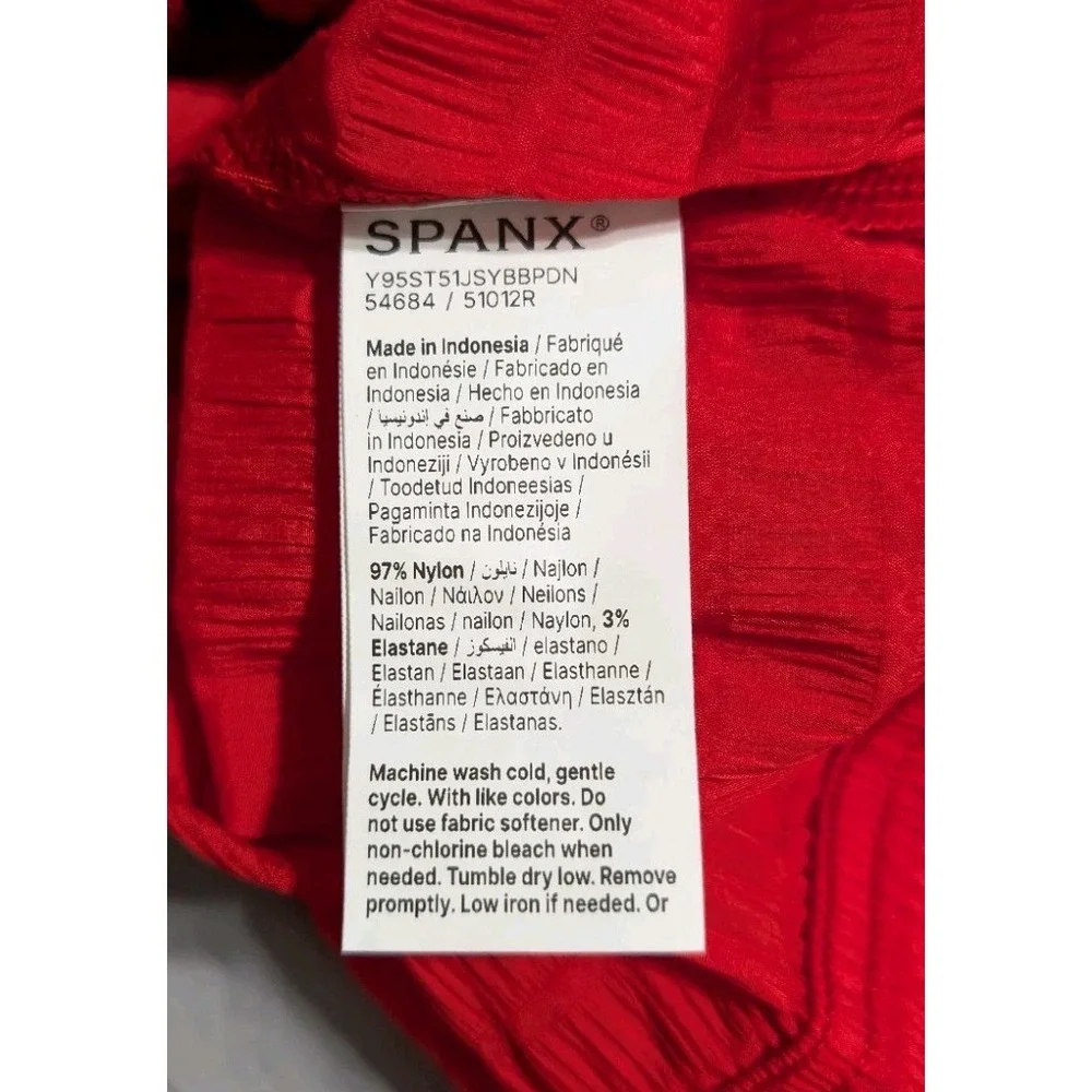 Spanx Active Run Jacket Womens XL Red Textured Quarter Zip Athletic NWT